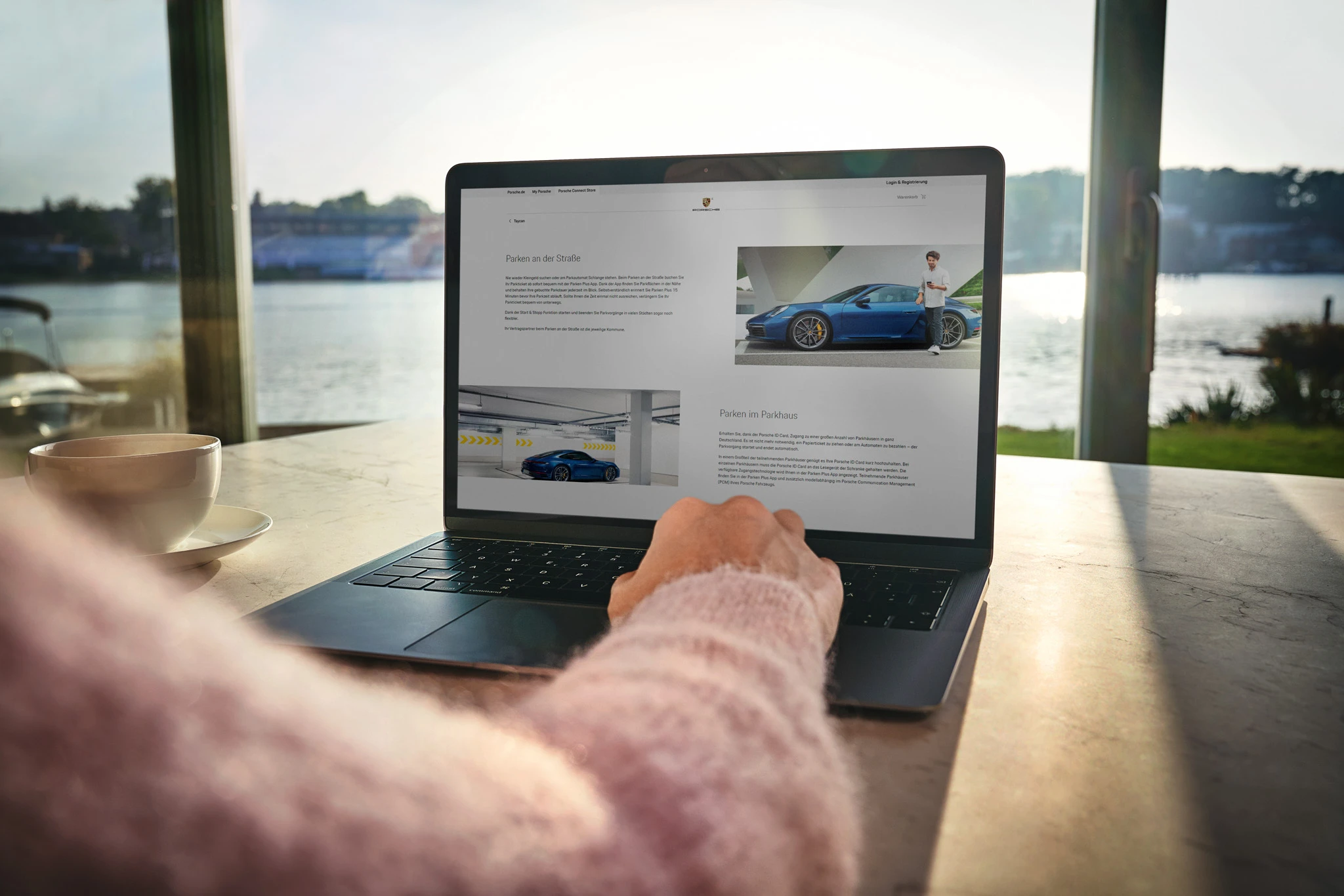 Laptop showing project concept